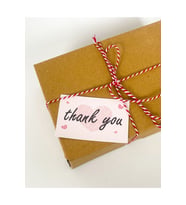 Thank You Yazılı 5x8 Cm Teşekkür Kartı 50 Adet
