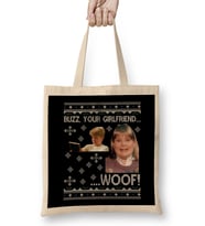 Home Alone Buzz Your Girlfriend Wood Christmas Bez Çanta Uzun Saplı