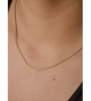 xuping 14 k altın kaplama ince italyan kolye 45 cm