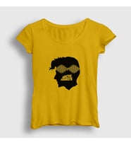 Presmono Kadın Sarı Head Arctic Monkeys T-Shirt 13650tt (Sarı)