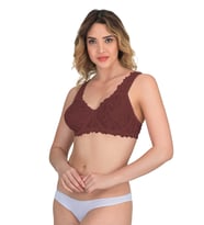BORDO MI Emay 178 B Balenli Dantelli Sütyen