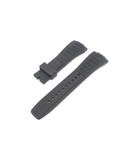Seiko Velatura Uyumlu Slikon Saat Kordonu - SİYAH