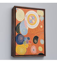 Çerçeveli Hilma Af Klint - Gençlik Tablosu (Altın)