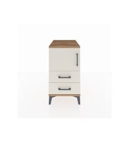 Kronos Komodin 2 Raflı 2 Çekmeceli Tek Kapaklı 44x59x80 Çam-Aytaşı