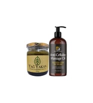 Anti-Cellulite Massage Oil 240 ml Masaj Yağı + Yağyakan Macunu 250 gr