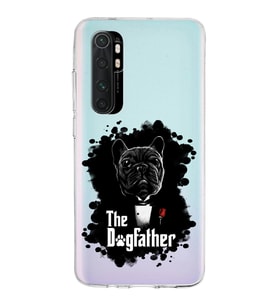 Xiaomi Mi Note 10 Lite Uyumlu Kapak Dog Father Tasarımlı Şeffaf Silikon Kılıf