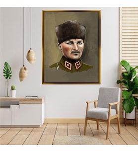 ÇERÇEVELİ ATATÜRK TABLO S50