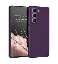 Microsonic Matte Silicone Infinix Hot 50 4G Kılıf Mor (Mor)