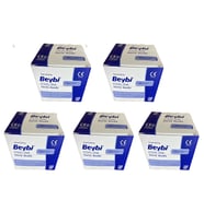 Beybi 22 G X 11/4" Steril Siyah Iğne Uç 100 Adet 5 Kutu
