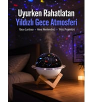 Projektör ışığı bulunan USB bağlantılı mini aromaterapi destekli hava nemlendirici