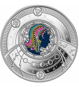 AgaKulche Başak Burcu Gümüş Sikke Coin Kolye