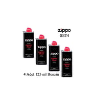 MOBGİFT Zippo Çakmak Gazı ( Benzini) 4'LÜ