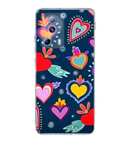 PrintiFy Xiaomi Mi 13 Lite ile Uyumlu 1mm Slim Fit Retro Colors 3 Baskılı Şeffaf  Kılıf