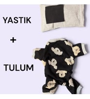 Doggy Doo Kedi Uyku Seti Penye Kedi Tulum ve Mini Yastık Takımı Pamuklu Tüy Dökülmesini Azaltır