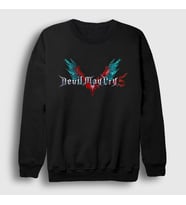 Presmono Unisex Siyah Logo Dante Devil My Cry Sweatshirt 532901tt