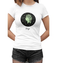 Virgo Beyaz Kadın Tshirt