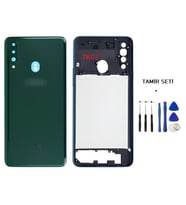 Samsung Galaxy A20S - SM-A207F FULL Kasa Arka Kapak Takım YEŞİL - TAMİR SETİ
