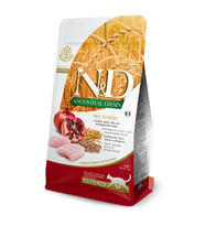N&D Az Tahıllı Tavuk&Nar Kısır Kedi Maması 10 KG