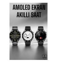 Mey İthalat® Akıllı Saat Metal Kordonlu GPS ve NFC Uyumlu Arama Cevaplayan