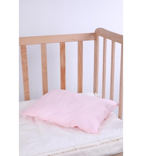 Babyhola Mirofiber Antialerjik Silikonlu Pamuk Kılıf Bebek Yastığı 35cm x 45cm  (Pembe)
