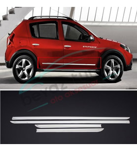 Dacia Sandero Yan Kapı Çıtası Kromu Nikelajı 2008-2012