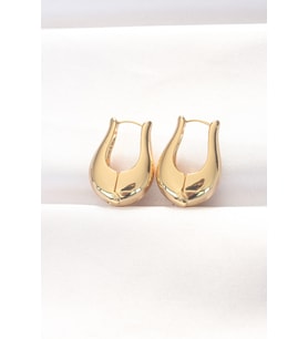 Pirinç Gold Renk Bombeli Küpe (Karışık)
