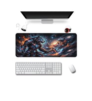 SonicTouch Klavye Mousepad 40x90cm Dikişsiz Pürüzsüz Su Geçirmez Kaymaz Kurt Savaşçı