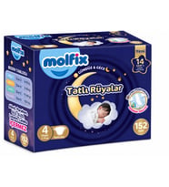 Molfix Tatlı Rüyalar Bebek Bezi 4 Beden 7-14 KG Maxi 152 Adet Ekonomik Fırsat Pk