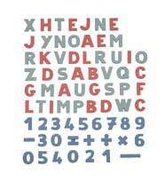 72 Magnetic Letters & Numbers