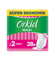 Orkid Maxi Hijyenik Ped Uzun Süper Ekonomik Paket 28'li