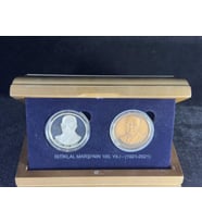 Darphane İstiklal Marşı’nın 100. Yılı (1921–2021) Gümüş Bronz Hatıra Sikke Seti – Mehmet Akif Ersoy