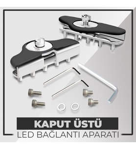 Kaput Üstü Montaj Aparatı Delme Çizme Yapmaz Off Road Led Lamba Çalışma Lambası