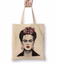 Frida Kahlo 08 Bez Çanta Uzun Saplı