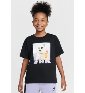 Nike Sportswear Kids Tee Black Baskılı Çocuk Tişört Siyah