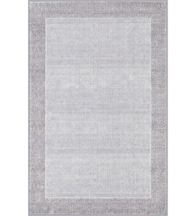 Eliana Home Baskılı, Yıkanabilir Kaymaz Taban Salon Halısı LNA0569 100x150 cm (Gri)
