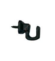 Vidalı Kanca, Askı Küçük - 15x18mm, Siyah - 1 Adet