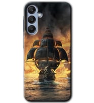 Galaxy A25 Kılıf HD Desen Baskılı Kılıf - Siyah İnci