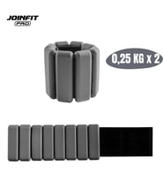 Joinfit Pro Ayarlanabilir El ve Ayak İçin Bilek Ağırlığı 0,25 KG X 2 Adet (Gri)