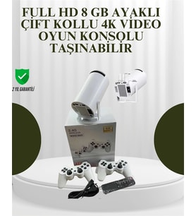 Portatif 4k Projeksiyon - 4.000 Uygulama, Kablosuz Yansıtma Ve Bluetooth 5.0
