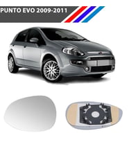 Otozet - Fiat Punto Evo Sağ Dış Ayna Camı Yolcu Tarafı Mekanik Tip 2009-2011