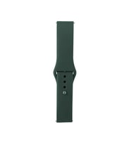 Huawei Honor Magic 2 46mm Uyumlu Band Serisi 22mm Klasik Kordon Silikon Strap Kayış (Haki)