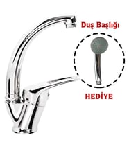 Mix Kuğu Banyo Batarya + Duş Başlığı Hediyeli ( Lisinya )