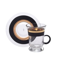 Decorium Çay Takımı Kulplu 12 Prc Vision Black M02048