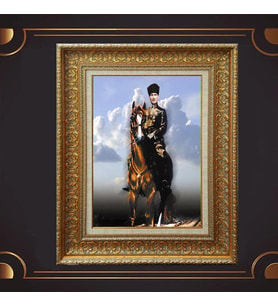 ÖZEL SERİ ALTIN VARAKLI ATATÜRK TABLO S993