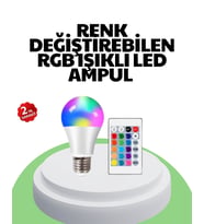 2025 RGB LED Ampul Uzaktan Kumandalı Renkli Işık A Kalite