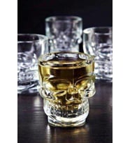 4lü Crystal Head Shot Glasses Kuru Kafa Viski Kanyak Tekila Şat Bardak