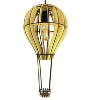 Çocuk Genç Odası Için Doğal Ahşap Mdf 3d Puzzle Lazer Kesim Uçan Balon Avize