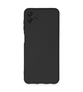 Samsung Galaxy A04e Kılıf Nano İçi Kadife Silikon - Siyah