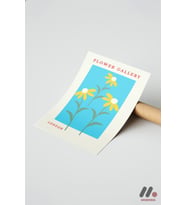 Flower Gallery London Posteri, Çerçevesiz Yüksek Kalite Duvar Afişi - Modern Ev