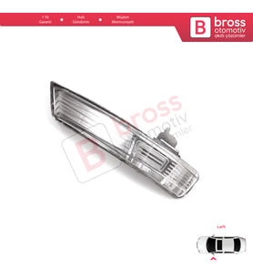 Ford Focus 2007-2020 Mondeo MK4 2007-2015 8M5113B383AA İçin Sol Yan Ayna Sinyali Beyaz